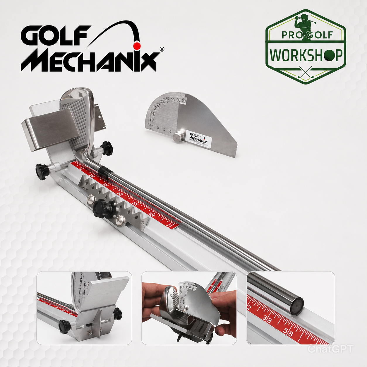 Golf Mechanix Auditor True Length Tipping Ruler – Shaft & Club Measurement Tool