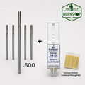 Golf Club Shaft Extension Repair Kit – 0.600" Steel (5 Extensions + Epoxy)