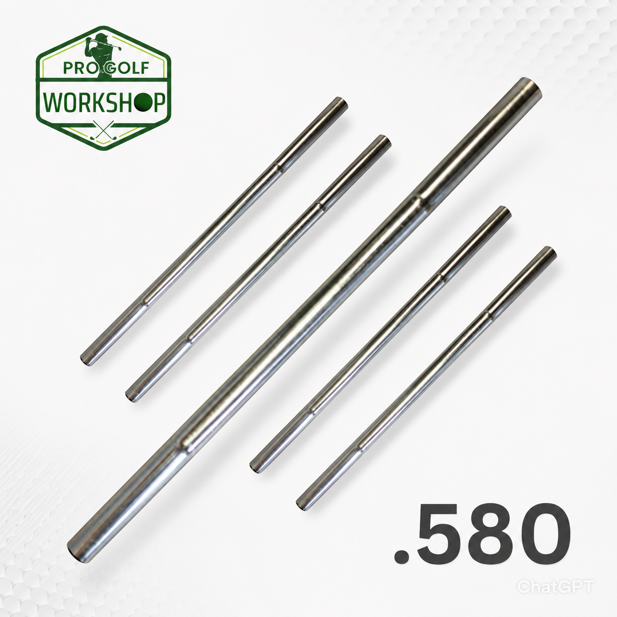Double-Ended Steel Shaft Extension for Irons – 0.580" (Fits 2 Clubs)