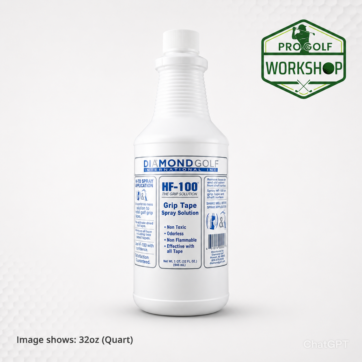 Brampton HF-100 Golf Grip Tape Activator Solution – 32oz
